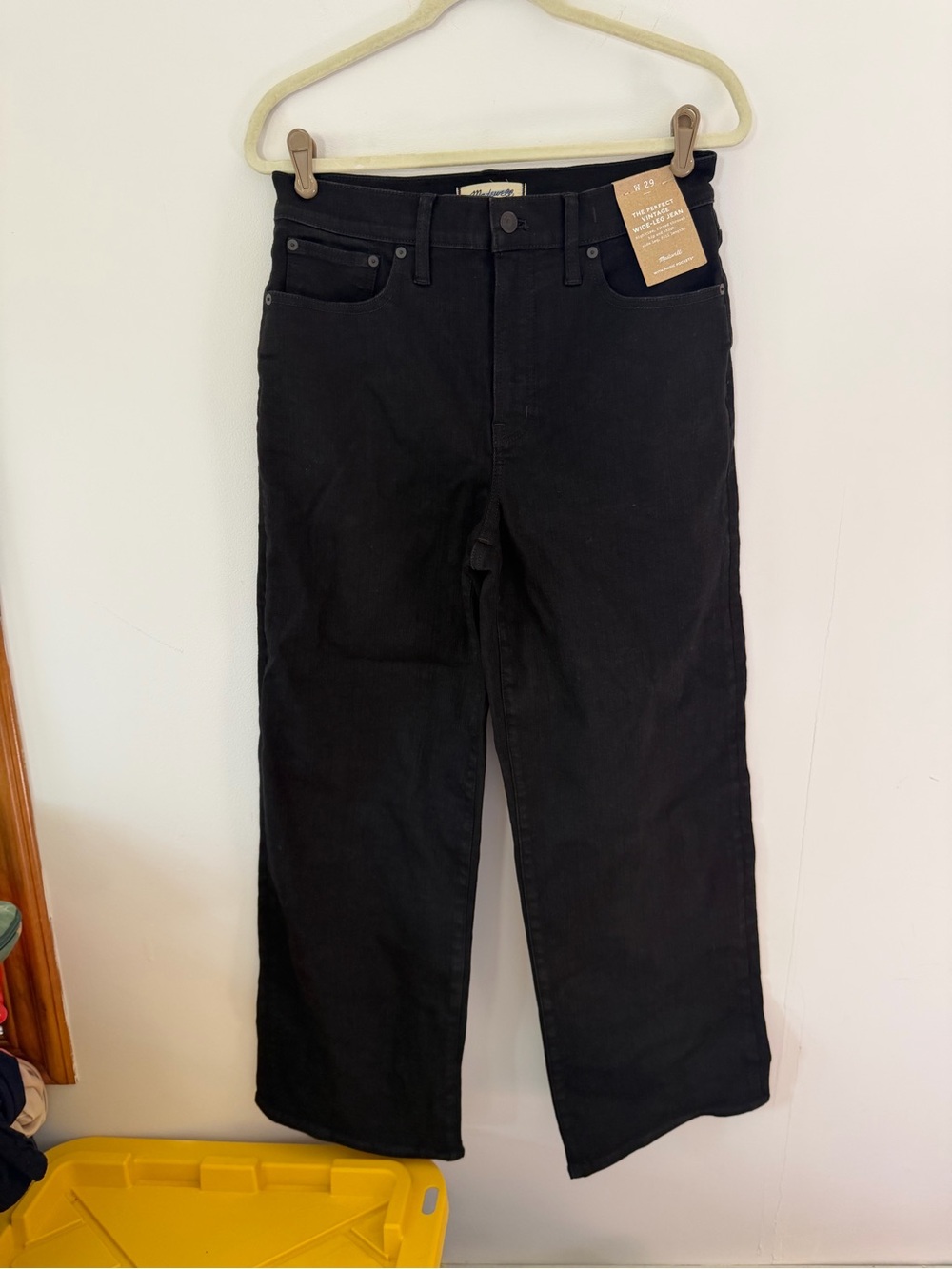 Madewell Wide-Leg High-Rise Jeans “The perfect vintage wide leg jean” size 29